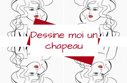 essin noir et blanc d'une femme avec un chapeau