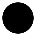 Rond noir sur fond blanc, signification de la couleur noire