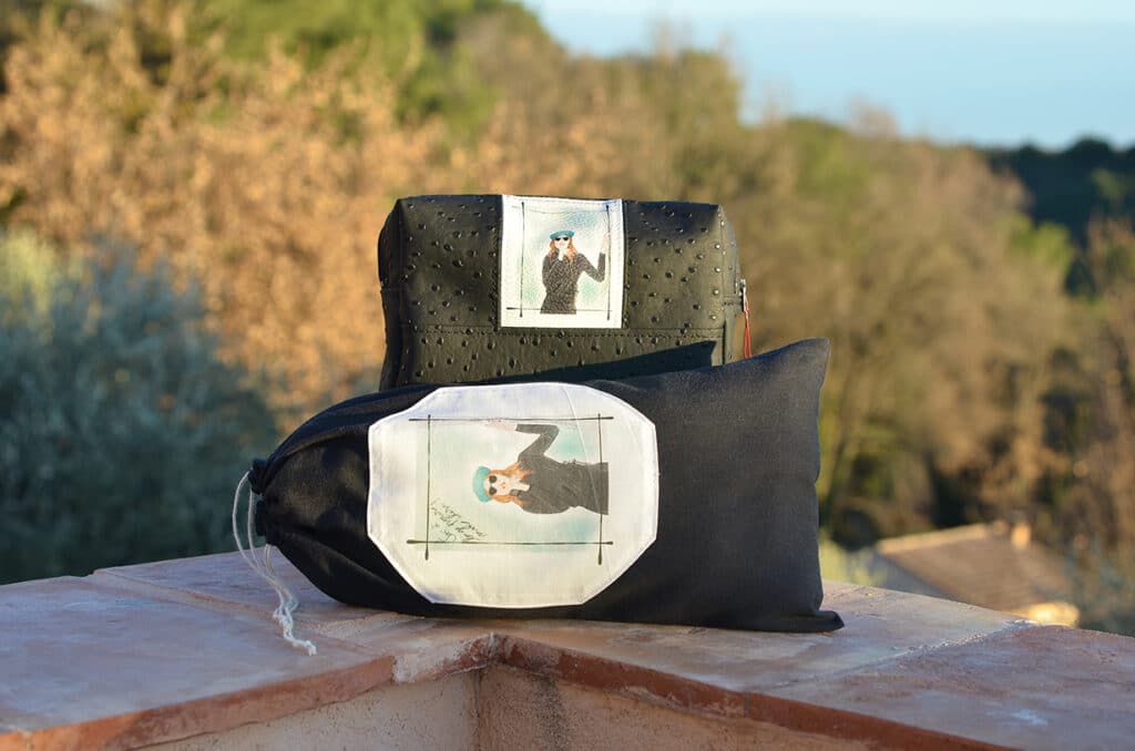 Cadeau original : Trousse de toilette assorti avec le sac à linge