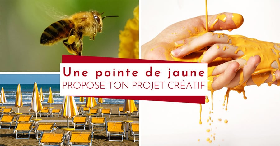 Challenge élégance et créativité (défi créatif) avec une pointe de jaune