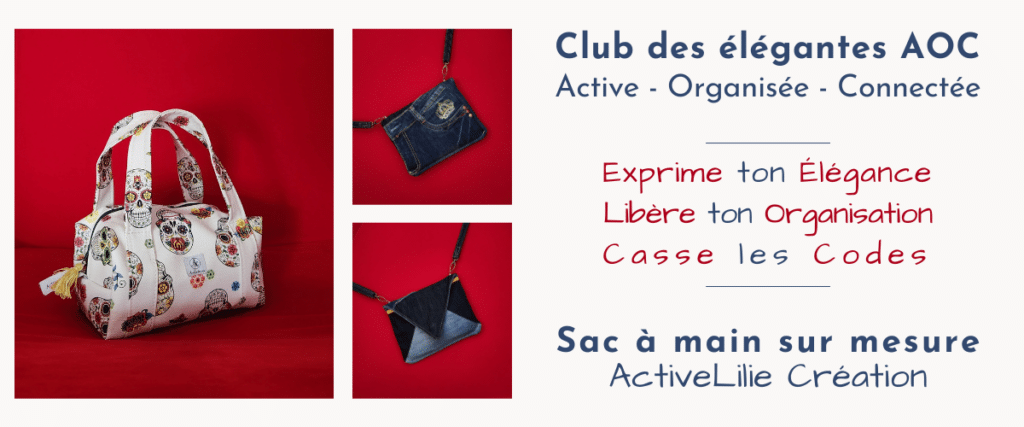 Inscription au club des élégantes AOC, club pour les femmes Actives, Organisées et Connectées. femmes qui cassent les codes et veulent se avoir leur sac à main sur mesure, pièce unique, désignée par elle-même