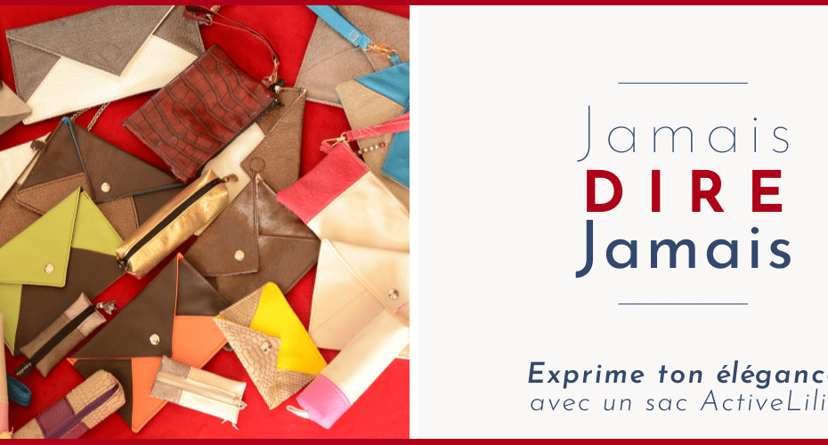 Visuel d'entête pour le billet "Jamais dire Jamais". Illustration avec un tas de pochettes en vrac