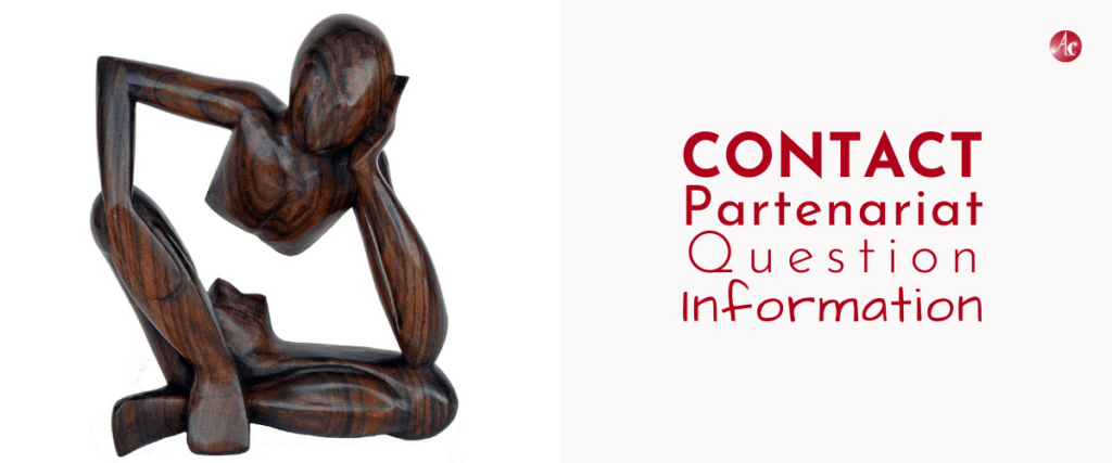 Le penseur en bois, image pour le formulaire de contact d'ActiveLilie
